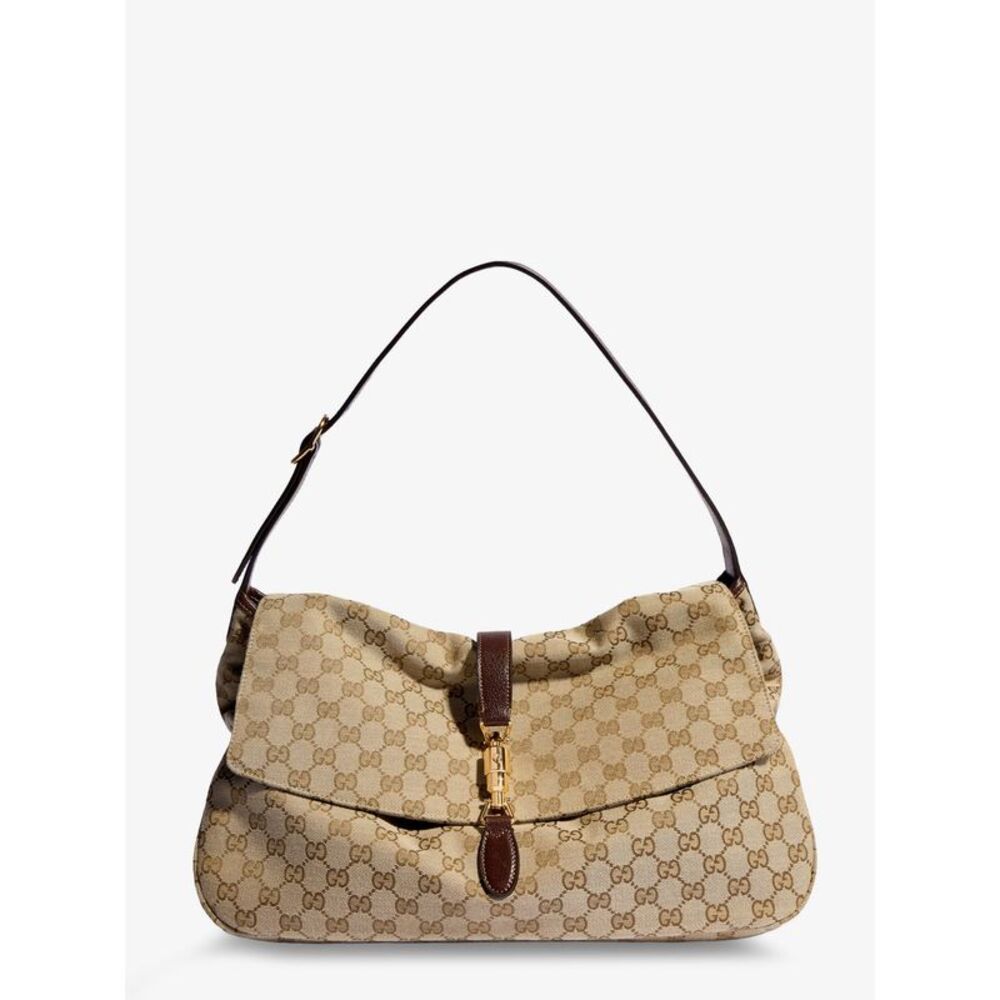 Gucci Men Jackie Flap Gg Canvas Shouder Bag